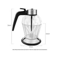thumbnail image 5 of Dispensador de miel con soporte - Jarrón de vidrio transparente sin goteo Dipper & Flip Top Lid ←, 5 of 5