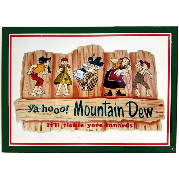 Round Sign Mountain Dew Signs Aluminum Sign