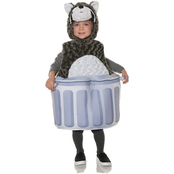 Underwraps Lil Rascal Raccoon Plush Belly Babies Toddler Costume | X-Large (4-6) Unisex