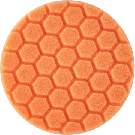 BUFX_102_HEX5 Hex-Logic Medium-Heavy Cutting Pad, Orange, 5.5" Pad Made for 5" Backing Plates, 1 Pad Included