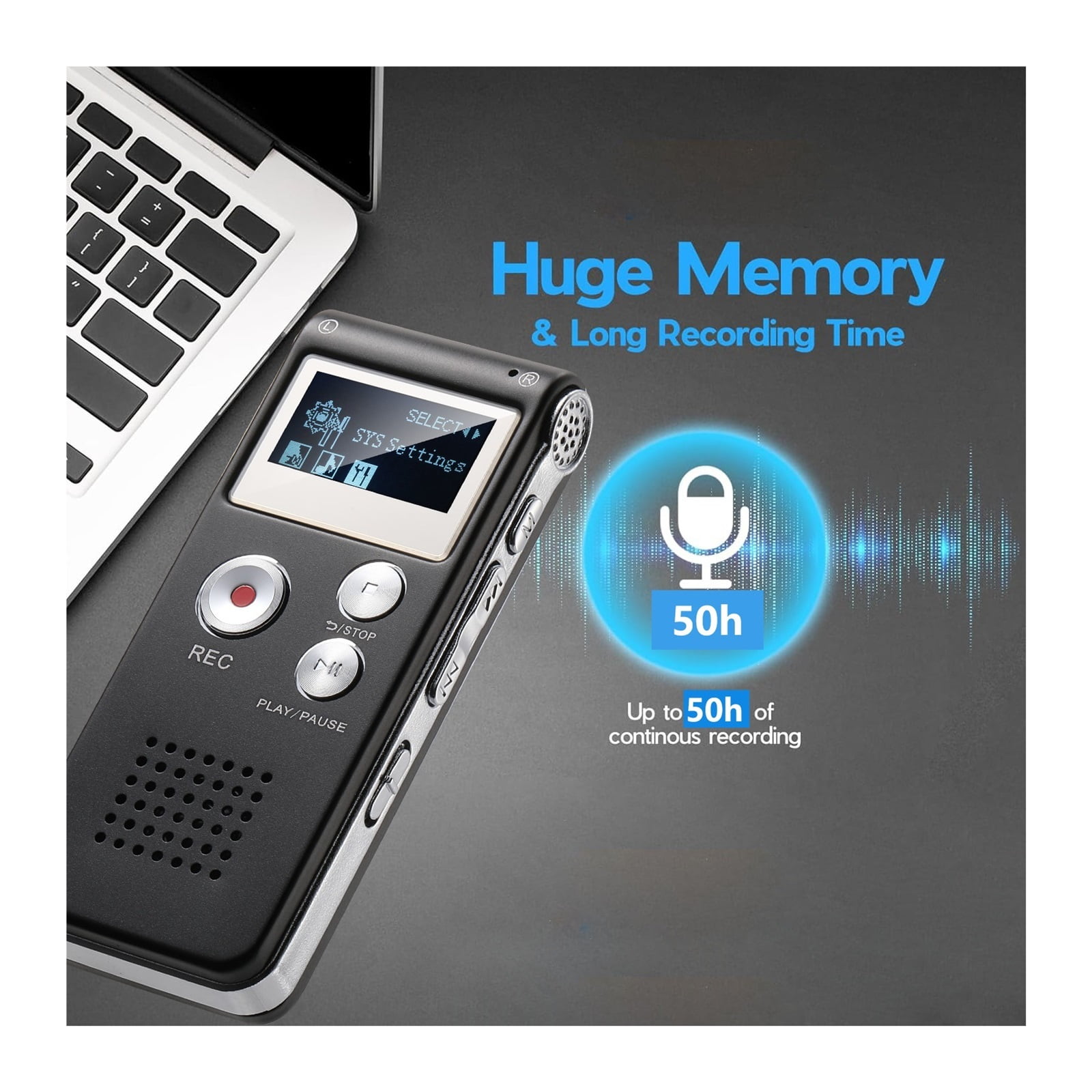 Digital Voice Recorder Voice Activated Recorder Mini Voice Recorder Upgraded Small Audio Recorder ,Powerful Feature