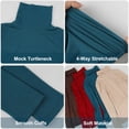 thumbnail image 5 of MANIFIQUE 2 Packs Women's Turtleneck Long Sleeve Shirts Fall Fashion Basic Thermal Underwear Tops Winter Clothes 2026, 5 of 6