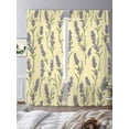 thumbnail image 2 of Yellow Purple Spring Floral Sheer Curtains 96 Inch Length 2 Panels Set, Watercolor Botanical Voile Window Treatment Semi Sheer Long Curtains Drapes for Bedroom/Living Room/Kitchen 52"x96"x2, 2 of 7