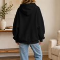 thumbnail image 5 of Women’s Oversized Hoodie Sweatshirt Casual Loose Fit Pullover Hooded Sweatshirt Long Sleeve Tops Solid Color Basic Hoodie Sweatshirt for Fall Winter, 5 of 6