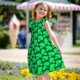 thumbnail image 5 of Balery Green Broccoli Camisón de princesa para niñas, pijama de algodón con mangas abullonadas, suave y bonito.-Large, 5 of 6