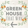 thumbnail image 2 of SD Graphics Studio 20x20 Gold Ornate Wood Framed with Double Matting Museum Art Print Titled - Green House That Way, 2 of 4