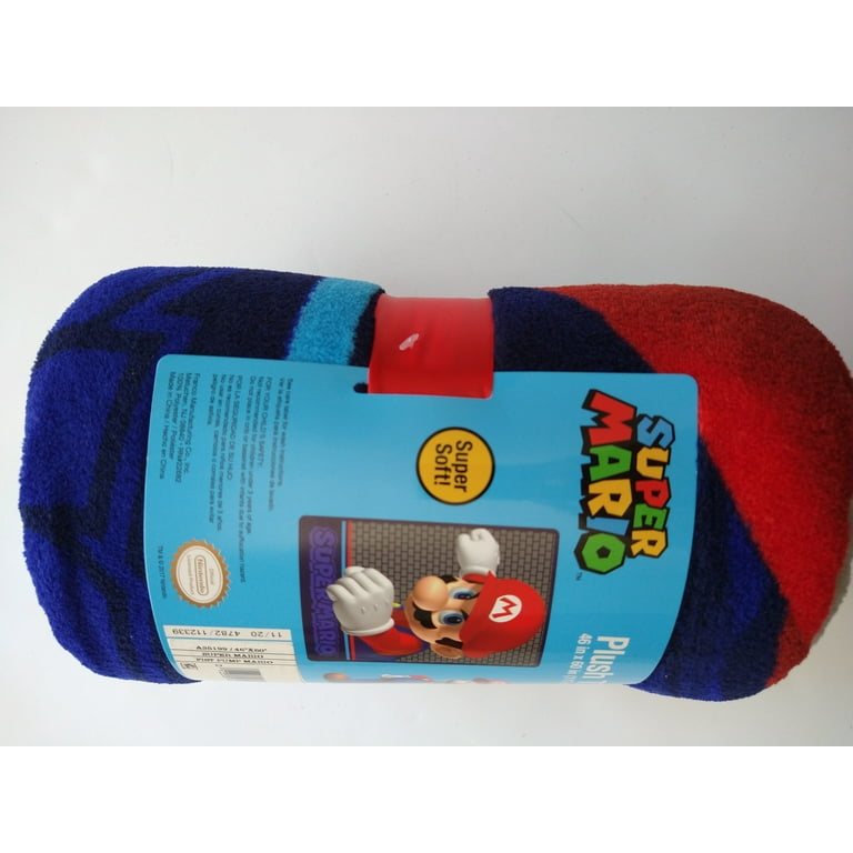 Super Mario Fist Pump Plush Throw 46x60