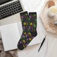 thumbnail image 6 of KLL Mardi Gras6 Print Cool Socks Men's Women's Crew Socks Funny Crazy Novelty Stockings, 6 of 7