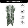 thumbnail image 6 of HELLHERO High Quality Fabrics Bathing Suit Cover Up for Beach Vacation Vibe Lightweight Green Floral Pattern, 6 of 6