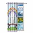 thumbnail image 2 of MKHERT Cute Magical Unicorn Blackout Window Curtain Drapes Bedroom Living Room Kitchen Curtains 52x84 inch, 2 of 2