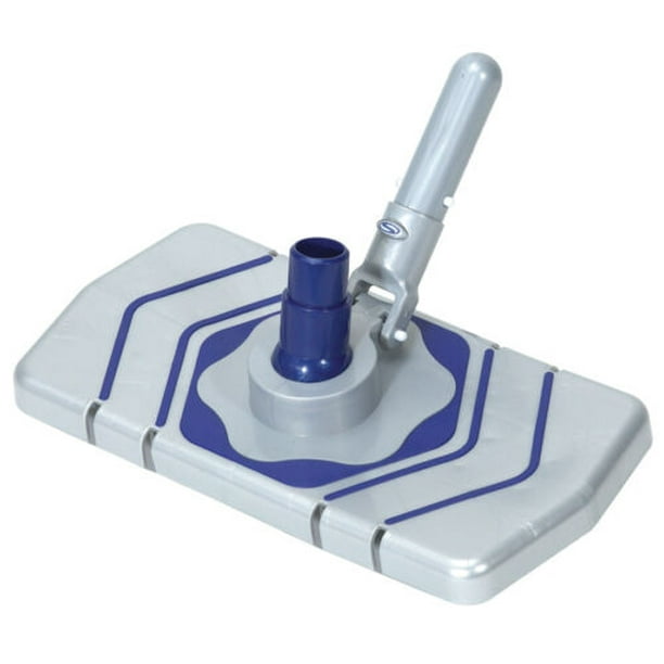 Swimming Pool Vacuum Head w/Brushes & Wheels For Concrete or Fiberglass