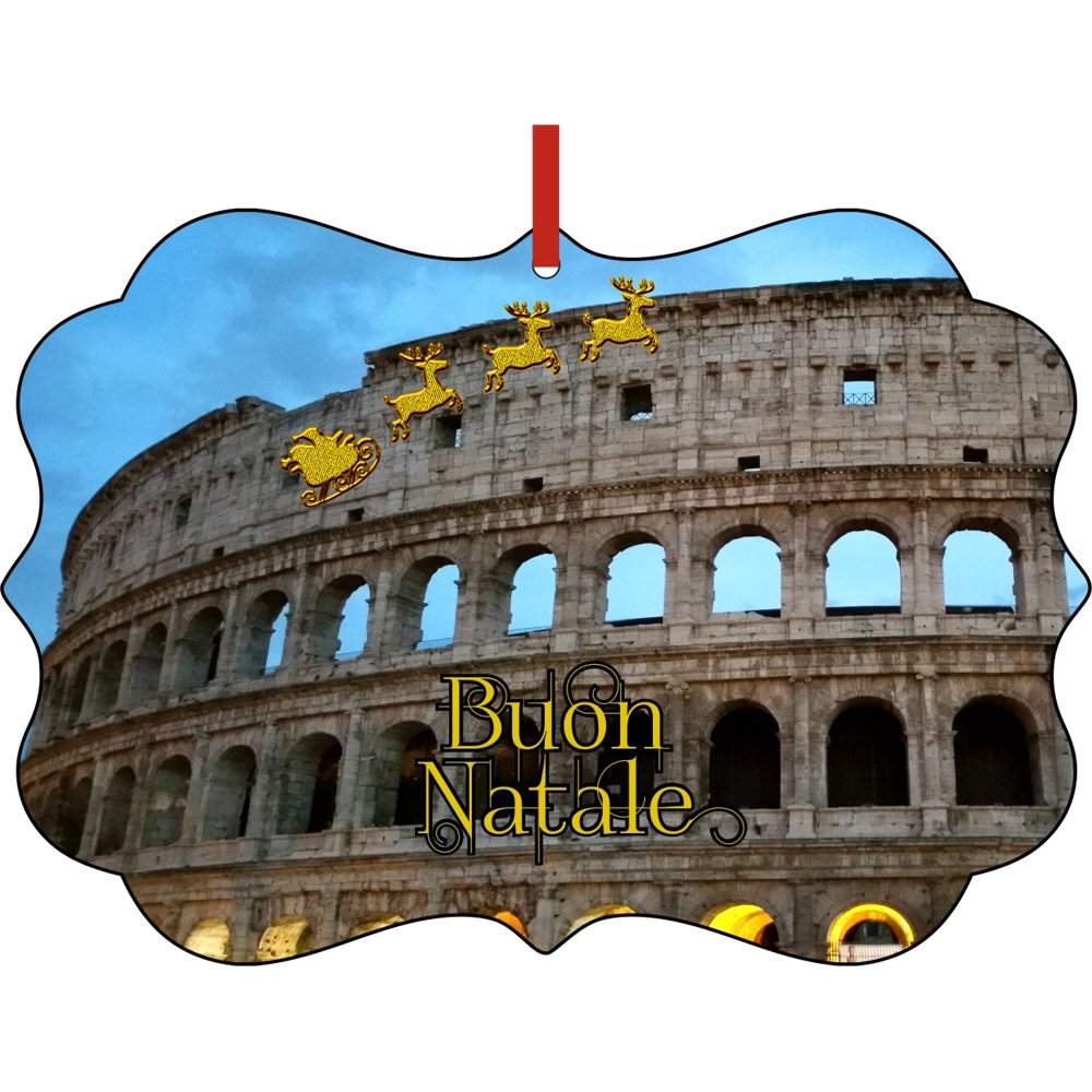 Christmas DÃ©cor Santa Christmas Ornaments Italy Rome Colosseum Ornament Christmas DÃ©cor