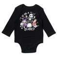 thumbnail image 4 of Disney Nightmare Before Christmas Jack Skellington Zero Lock, Shock, and Barrel Infant Baby Boys Bodysuit Pants and Hat 3 Piece Outfit Set Newborn to Infant, 4 of 5
