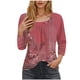 thumbnail image 1 of Blusas para las Mujeres Casual, 3/4 Manga Floral Estampado Camiseta de Moda Top Hecho de Poliéster Transpirable Suave para el Uso Diario de Primavera Otoño, Tops de Blusa para las Mujeres, 1 of 5