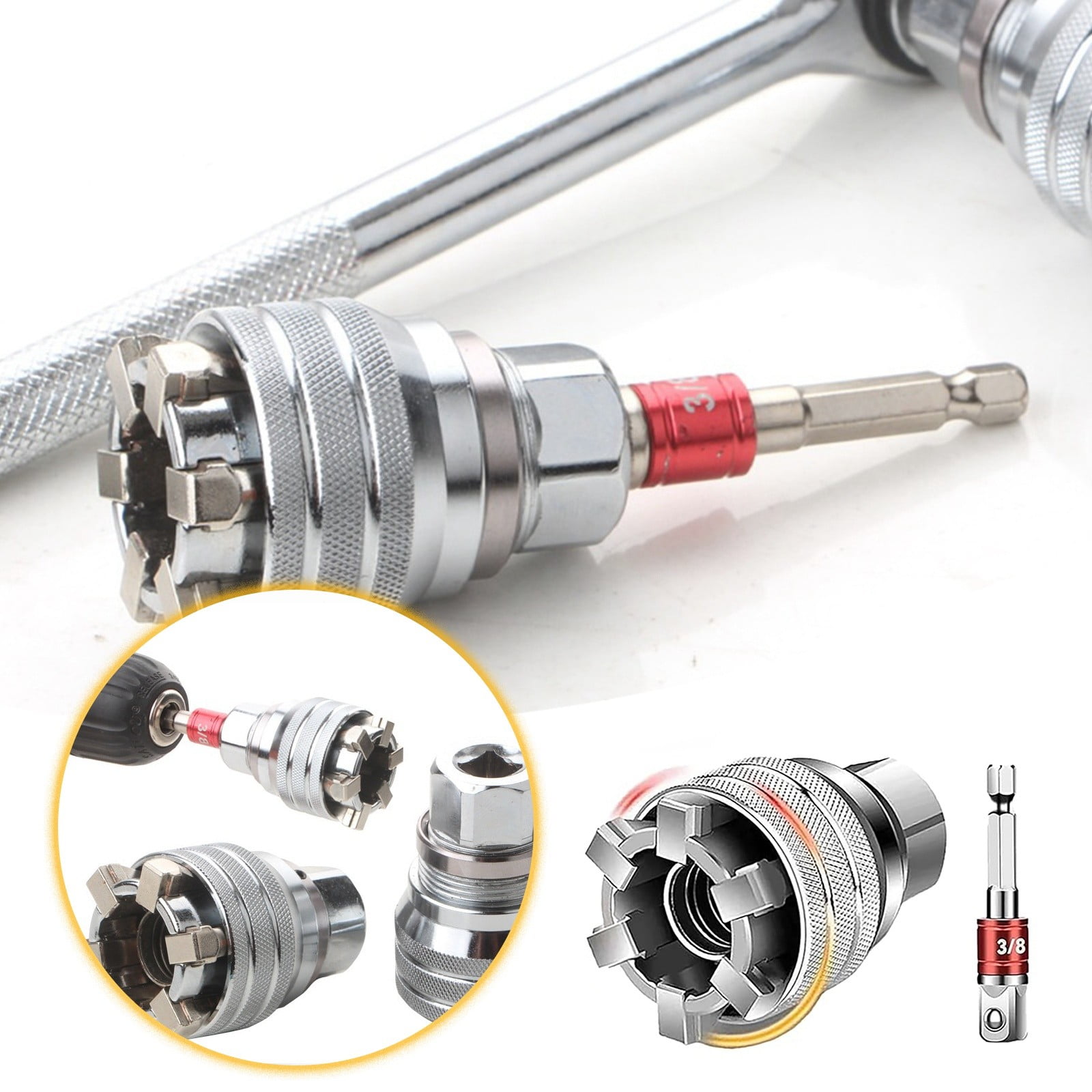 2 Pcs 1/4 Rotary Gimbal Joint Sleeve Steering Sock... - Vicedeal
