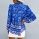 thumbnail image 4 of Blusa suelta de verano para mujer, camisas bohemias casuales con estampado floral, camisas bohemias de manga larga, blusas sueltas, diseño exquisito, 4 of 6