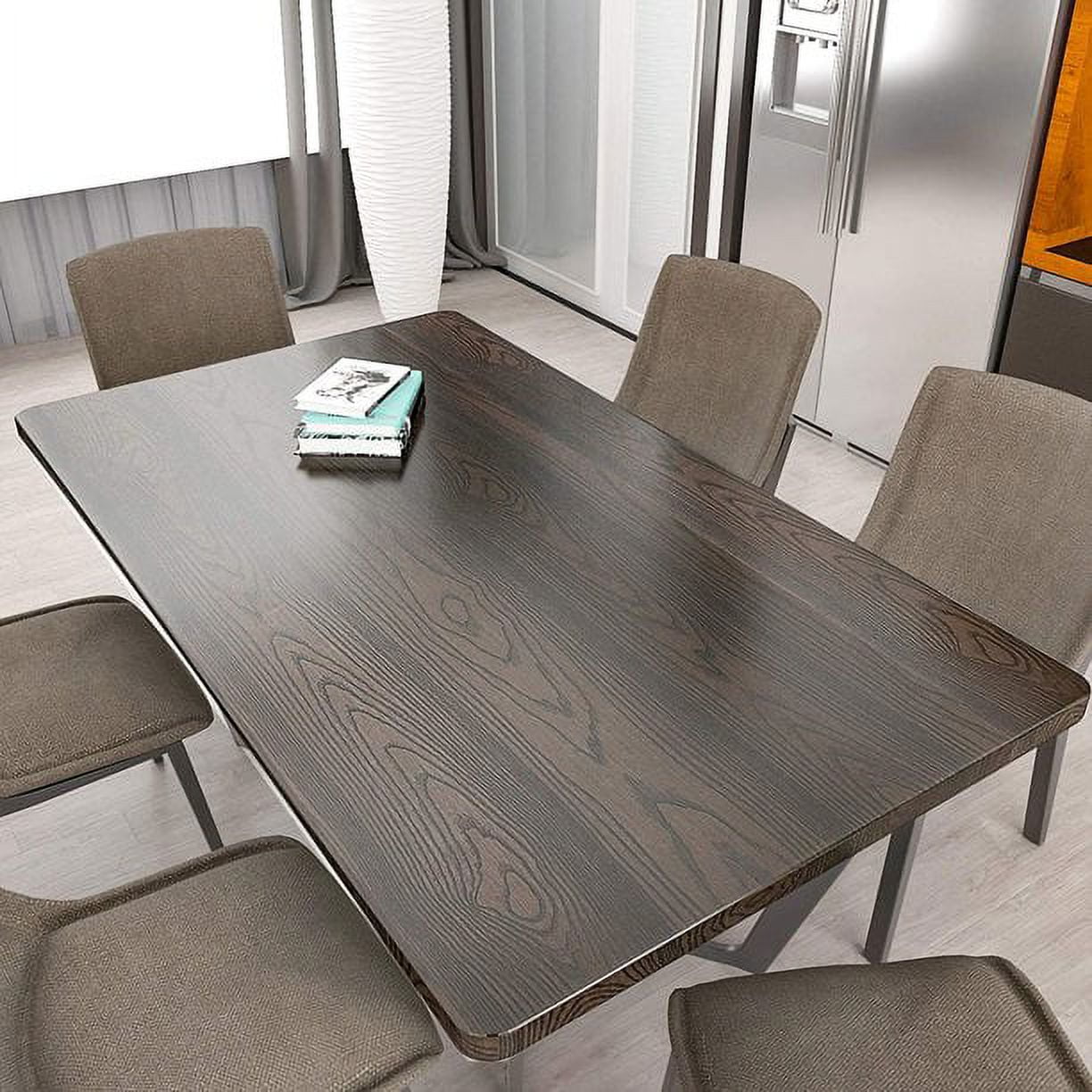 VEELIKE Brown Black Peel and Stick Wallpaper Self Adhesive Wood Contact Paper for Countertops Waterproof Removable Wood Grain Contact Paper Wood Vinyl Roll for Kitchen Cabinets Table 15.7"x354"