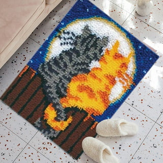Carpet Latch Hooking s 24x16inch Animal Pattern Handmade DIY Rug