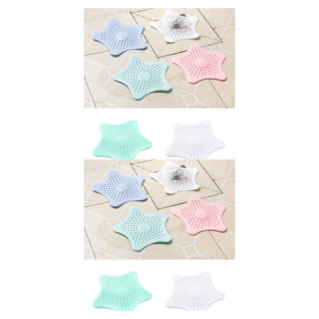 ZheElen Stopper Plug Sink Easy To Clean Durable And Anti-Clogging Filter For Kitchen Sink Silica Gel Sink Strainer Filter White 2Set