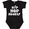 thumbnail image 3 of Inktastic Easter Hip Hop Hooray with Eggs and Carrot Boys or Girls Baby Bodysuit, 3 of 5