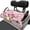 Pink Butterfly and Floral Pattern, variant on chaqlin Golf Cart Front Seat Cover Towel with Pockets Portable, Compatible with Club Car Golfcart Sports, Golf Cart Seat Fit for Club Cars DS Precedent
