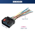 thumbnail image 6 of Unique Bargains Car Door Harness Connector Wiring Pigtail Replacement for Jeep Grand Cherokee 5013961AA S1960, 6 of 6