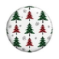 thumbnail image 2 of Bingfone Buffalo Plaid Christmas Trees Spare Tire Cover Weatherproof Universal Wheel Protectors For Rv Camper Travel Trailer Suv Truck 17 Inch, 2 of 9