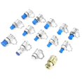 thumbnail image 2 of Hydraulic Test Coupling, 14pcs Hydraulic Test Point, Durable  Sealing Steel For Hydraulic System Pressure Detection Lubrication, 2 of 8