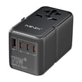 thumbnail image 1 of Adaptador de viaje MINIX TP170 170 W GaN III con 3 USB-C y 1 USB-A, 1 of 6