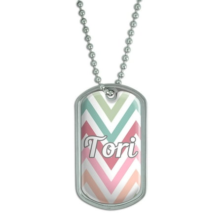 Tori Spelling Necklace - Female Names - Tori - Dog Tag