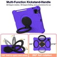 thumbnail image 2 of Kids Friednly Case for iPad Pro 11" 4th 3rd 2nd Gen 2022/2021/2020/2018, EVA Foam Shoulder Strap Shockproof Protective Case with 360 Degree Rotated Handle Bracket Stand Heat Dissipation Cover,Purple, 2 of 7