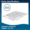 thumbnail image 3 of Silver Spring 3' Lightweight Single Fold Wheelchair Ramp, 3 of 6