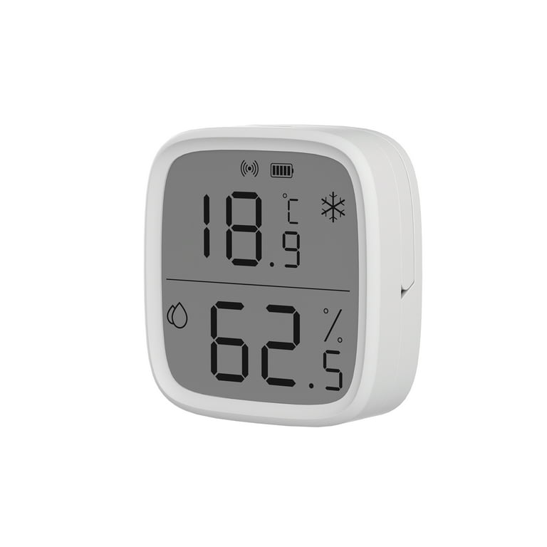 SONOFF Zigbee Indoor Temperature Humidity Sensor, SNZB-02D LCD Zigbee Thermometer Hygrometer, Works with Alexa & Google Home for Remote Monitoring