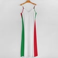 thumbnail image 5 of Flag of Italy Sleeveless Dress Loose Women's Dress Dresses Luxury Evening Dresses, 5 of 9