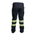 thumbnail image 5 of Premium High Visibility Hi Vis Safety Flex Fit Work Pant/Trouser w / Leg Zipper (W30" x L34", Navy Blue), 5 of 5