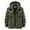 Army Green, variant on Brondbend Winter Coats for Men Jacket for Men Hooded Long Sleeved Zipper Pocket Outerwear Solid Color Warm Jacket Loose Fit Going out Tops Army Green