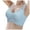 Blue, variant on Women's Comfortable Sexy Transparent Bra Convertible Shoulder Straps Wireless Backless Support Everyday Wear