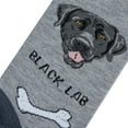 thumbnail image 4 of Crazy Socks, Womens, Animals, Black Lab, Crew Socks, Novelty Silly Fun Cute, 4 of 6