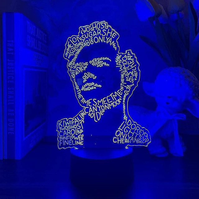 Lámpara de noche 3D Harry & Estilos LIUXGMXG Regalo de Edward para niños que cambia de color