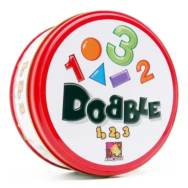 Dobble Card Game Table Board Game For Dobbles Kids Cards Go Camping Metal Tin Box SHALOM Basic English Toys ABC 123