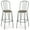 Gray, variant on Furniture of America Sentra Square Slat Mid Back Bar Stools, Gray (Set of 2)