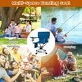 thumbnail image 3 of Spaco 360° Swivel Hunting Chair Portable Foldable Hunting Chair with Mesh Cup Holder and Storage Pockets, Outdoor Lounge Chair, Camping Furniture-Blue, 3 of 11