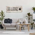 thumbnail image 2 of Stupell Industries Ski Lodge Rustic Sign Graphic Art Gallery Wrapped Canvas Print Wall Art, Design by Jennifer Pugh, 2 of 2
