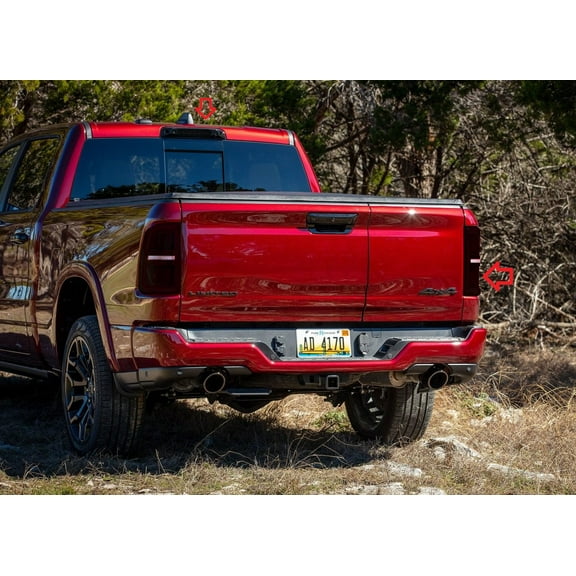 For The BlingLights Brand Tinted Protective Tailight Film Covers for Ram 1500 (all years)