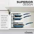 thumbnail image 7 of Cuisinel 5-Tier Rack Pan Organizer Space Saving Kitchen Storage for Pots, Skillets, Griddles, 12", 7 of 7