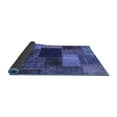 thumbnail image 2 of Ahgly Company Indoor Round Abstract Blue Modern Area Rugs, 7' Round, 2 of 4