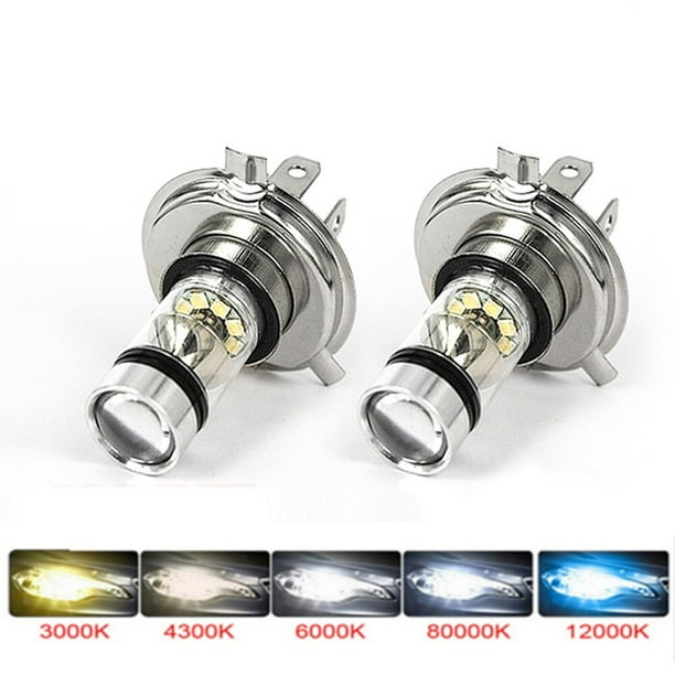 Faro Led antiniebla para coche, Bombilla de 12V, 24V, color azul hielo 9005 K, superbrillante, H4, H7, H8, H9, H11, 9006, 8000, H1, H3, 2 uds.