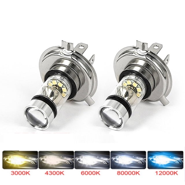 Faro Led antiniebla para coche, Bombilla de 12V, 24V, color azul hielo 9005 K, superbrillante, H4, H7, H8, H9, H11, 9006, 8000, H1, H3, 2 uds.