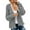 Grey, variant on HJYCHN Women Elegant Cardigan Knitted Design for Casual Solid Color Outerwear Coat Comfortable Lightweight Sweater Pink M