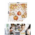 thumbnail image 4 of Orange Pumpkins Fall Cloth Napkins Set of 6 Reusable Dinner Napkins, Yellow Maple Leaf Thanksgiving Cocktail Napkin Washable Table Napkins for Wedding/Holiday Party/Baby Shower 20"x20", 4 of 7
